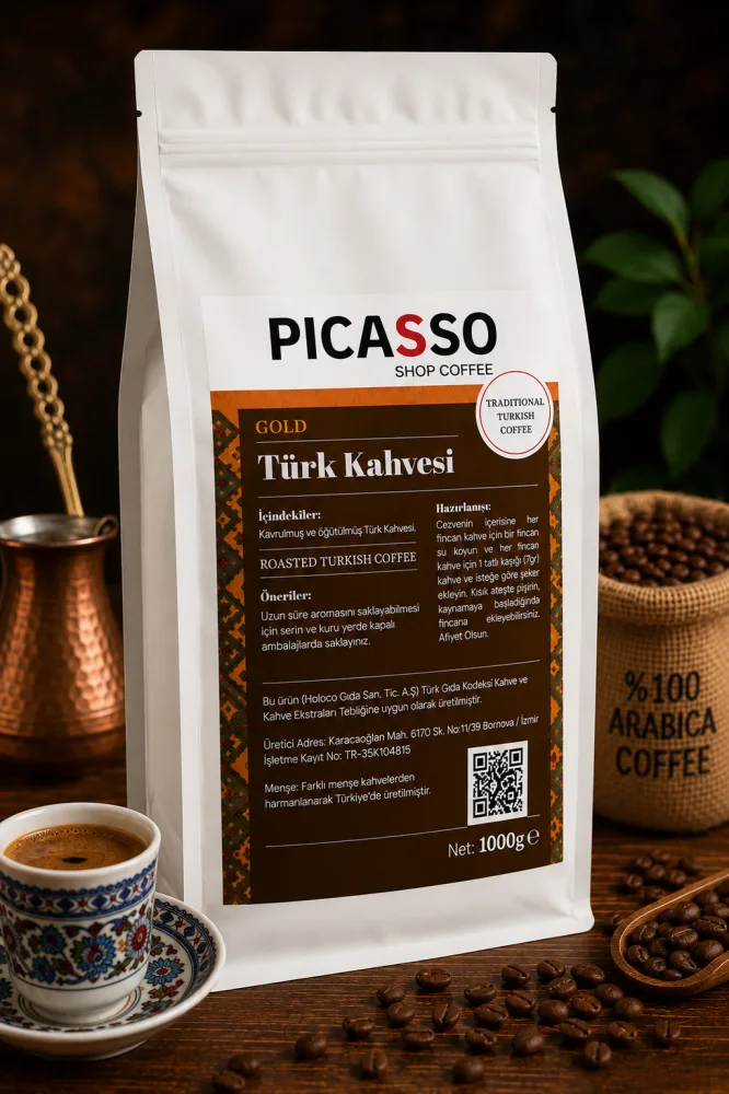 Picasso GOLD Türk Kahvesi 1000 g Tek Paket
